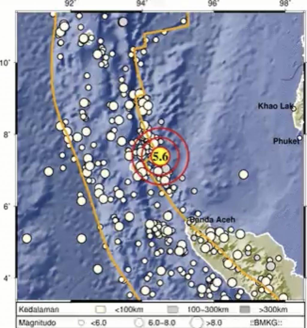 Gempa Berkekuatan Magnitudo 5,6 Guncang Sabang, Tidak Berpotensi ...