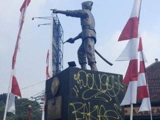 Patung Kapten Muslihat di Bogor Jadi Sasaran Vandalisme, Polisi Selidiki Pelaku