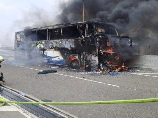 Bus Pariwisata Angkut 58 Anak TK Hangus Terbakar, Dipicu Korsleting AC