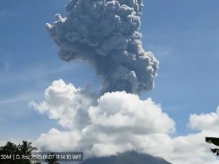 Gunung Ibu di Halmahera Erupsi, 182 Orang Terpaksa Mengungsi